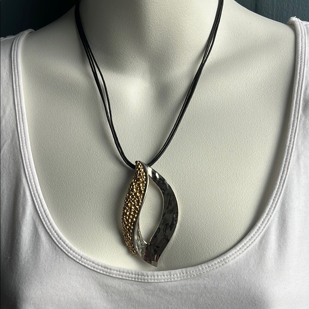 Chico’s Gold and Silver Pendant Necklace